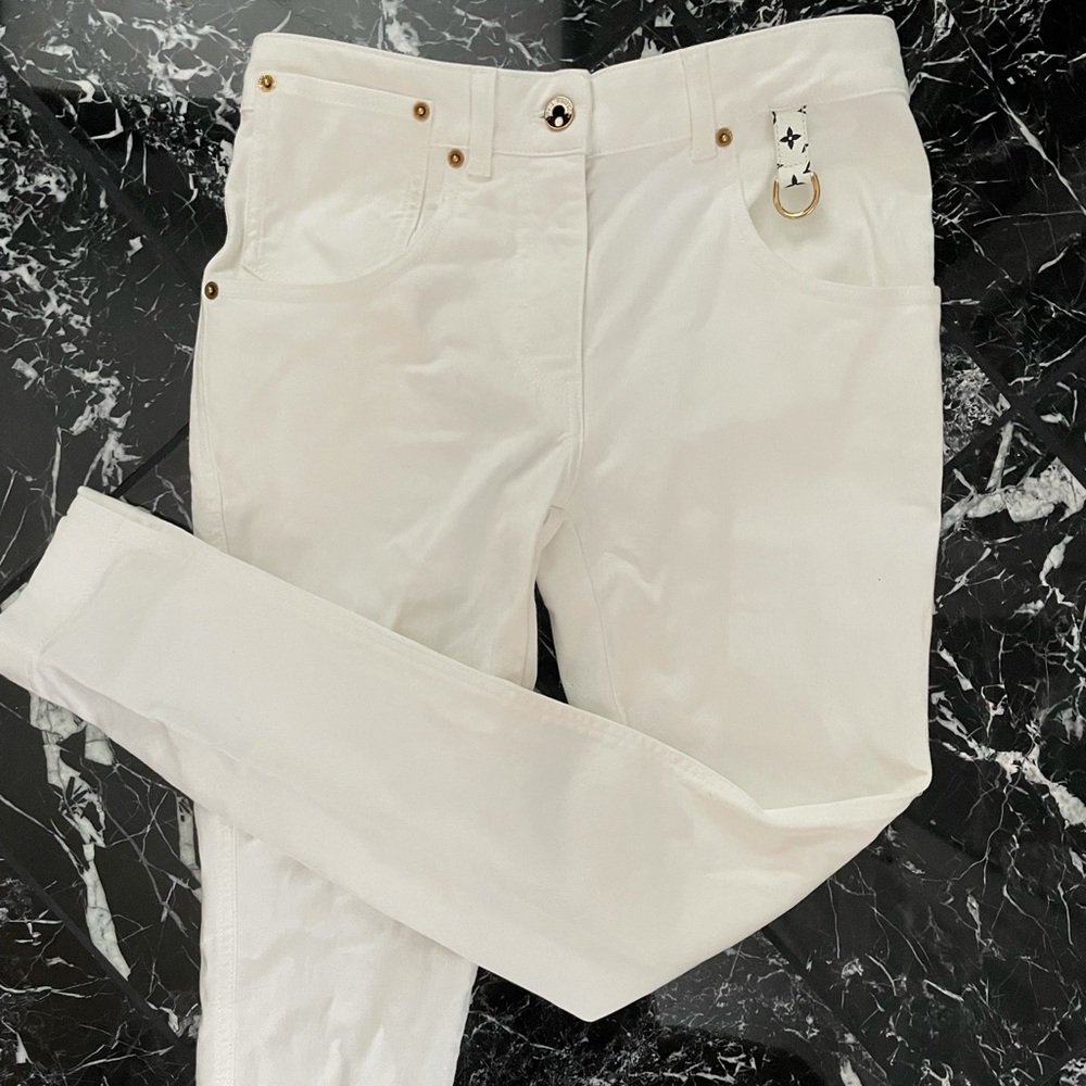 Louis Vuitton white jeans 36
